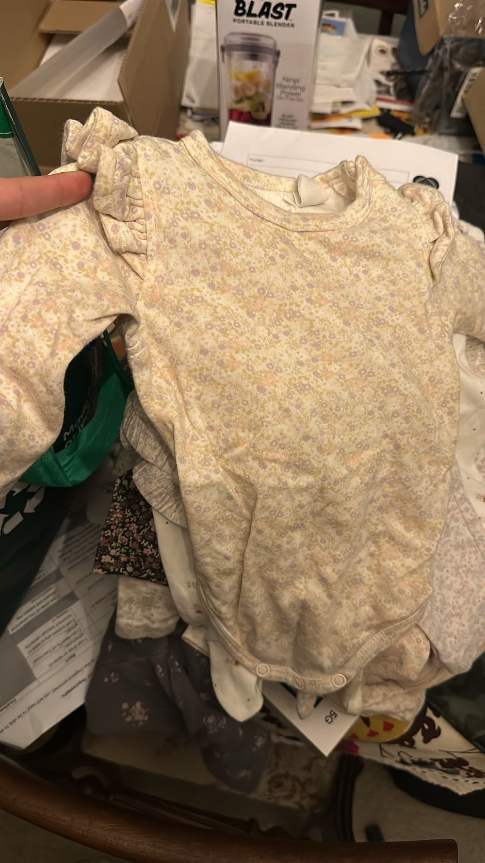 Floral Long Sleeve Bodysuit size 1
