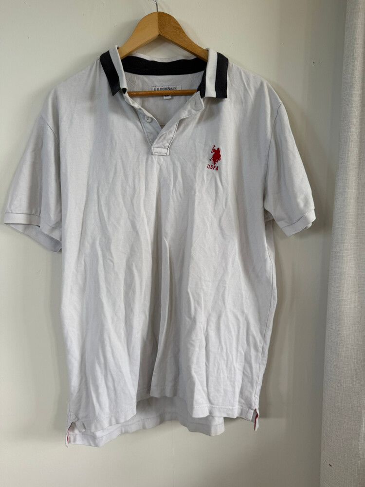 Vintage U.S. Polo Assn. White Polo Shirt