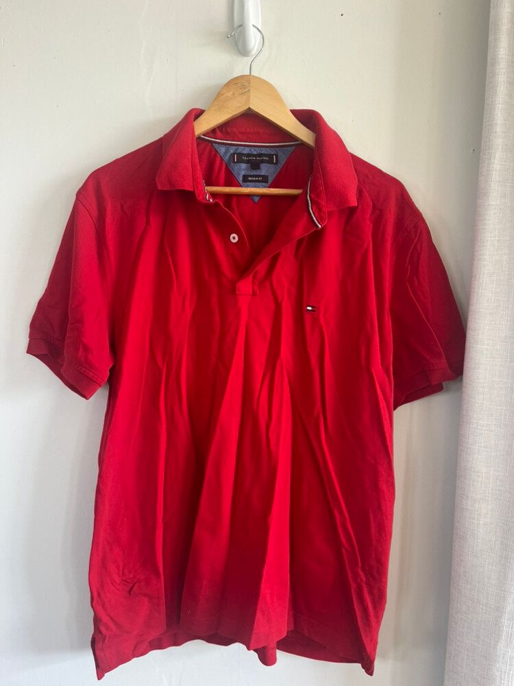 Tommy Hilfiger Red Polo Shirt
