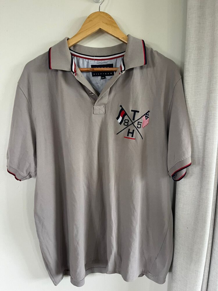 Tommy Hilfiger Taupe Polo Shirt