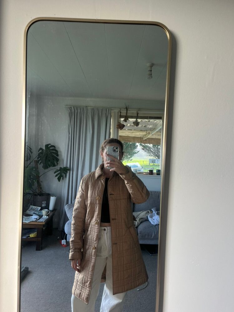 Vintage Miu Miu Tan Quilted Coat