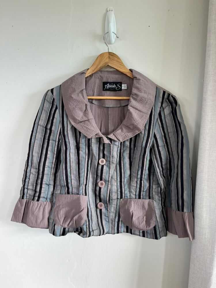 Vintage Annah Stretton Striped Blouse