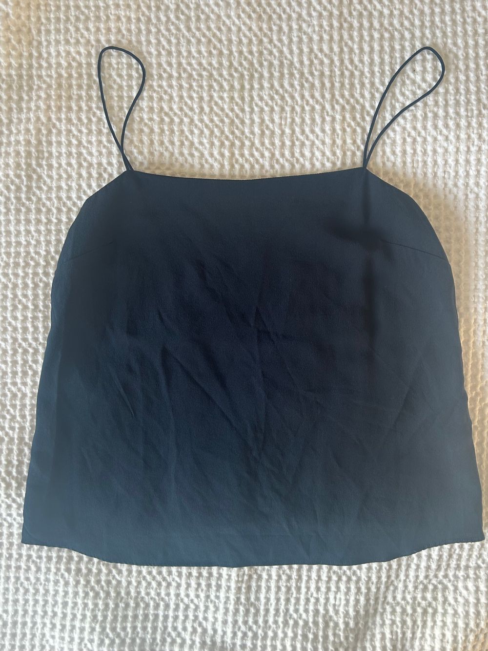 Elka Collective Navy Silk Cami Top