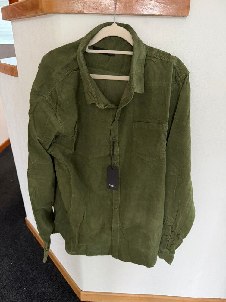 Swell Olive Cord Shirt XL