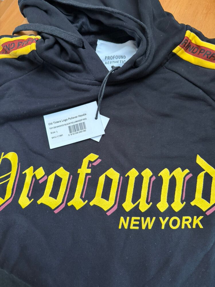 Profound Aesthetic Black Pullover Hoodie