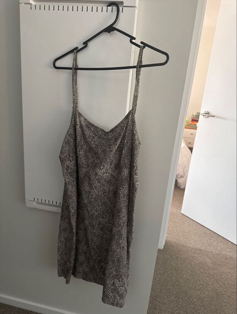 Rusty Animal Print Mini Dress