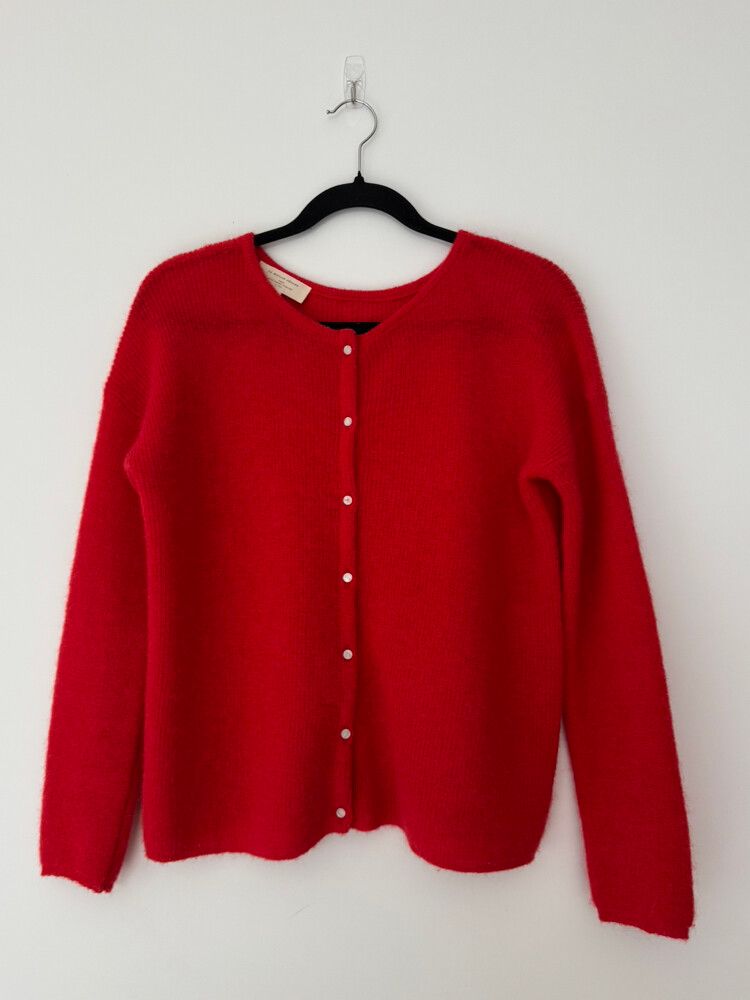 Sézane Red Gaspard Cardigan Size S