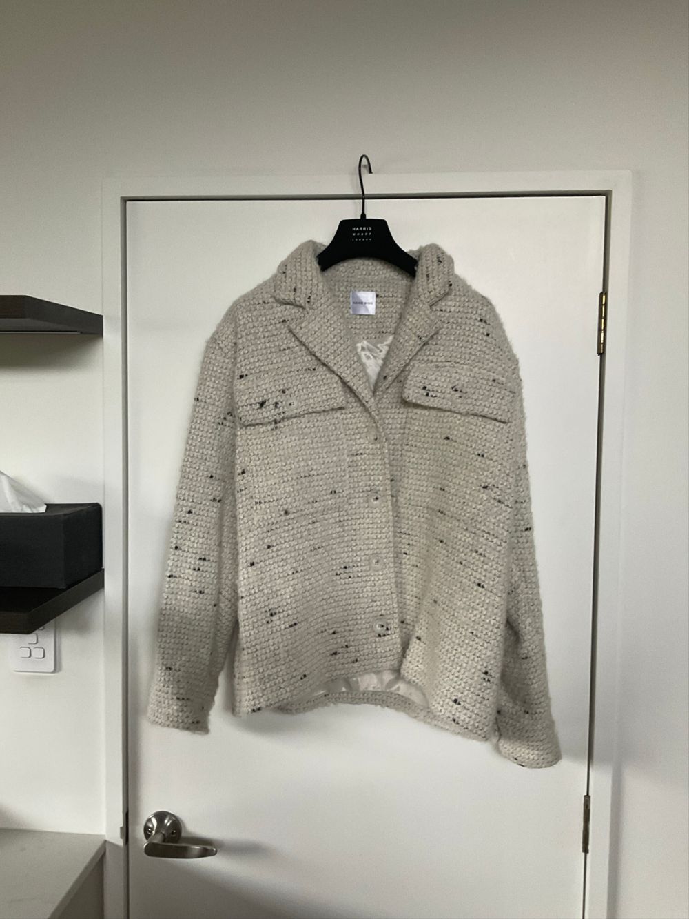 Anine Bing Grey Tweedie Jacket