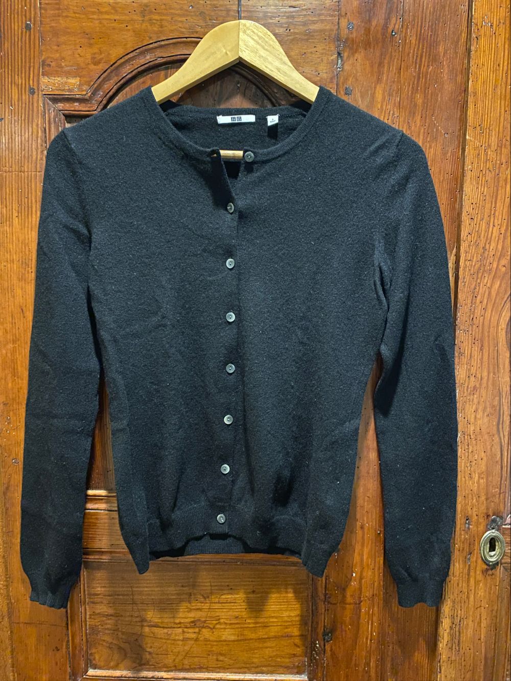 Uniqlo Black Cashmere Cardigan