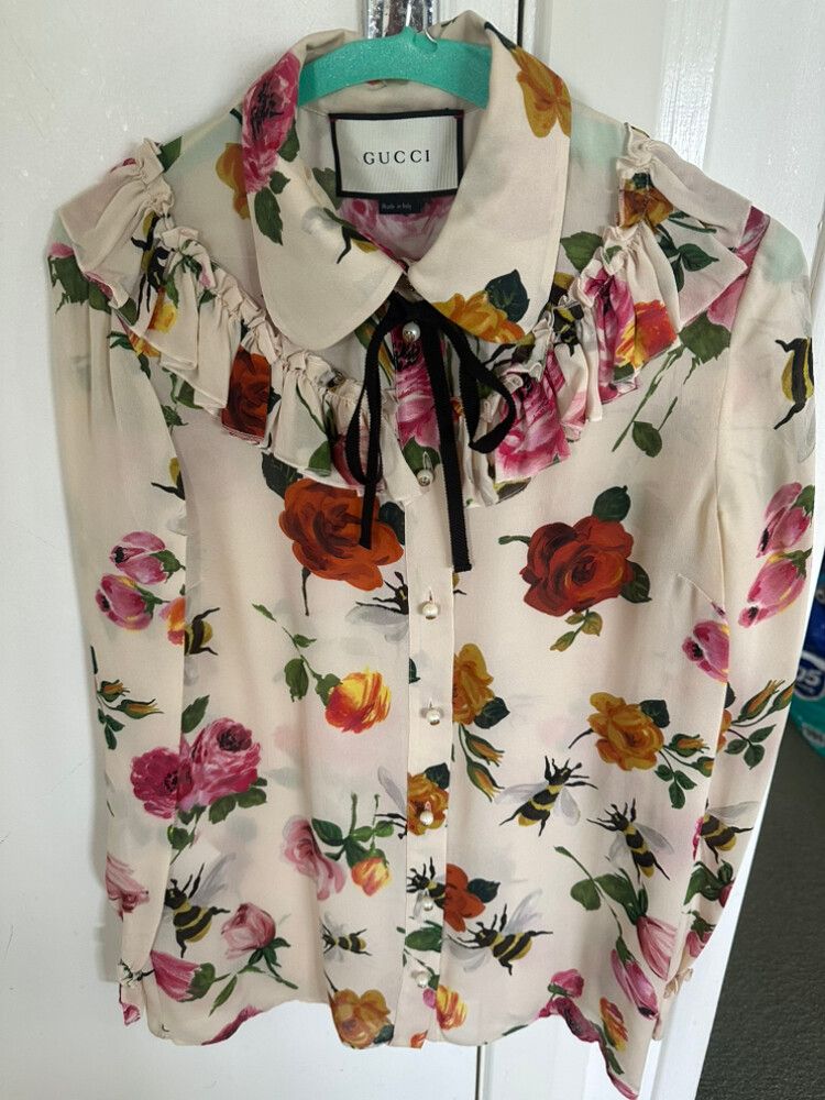 Gucci Flora Silk Blouse