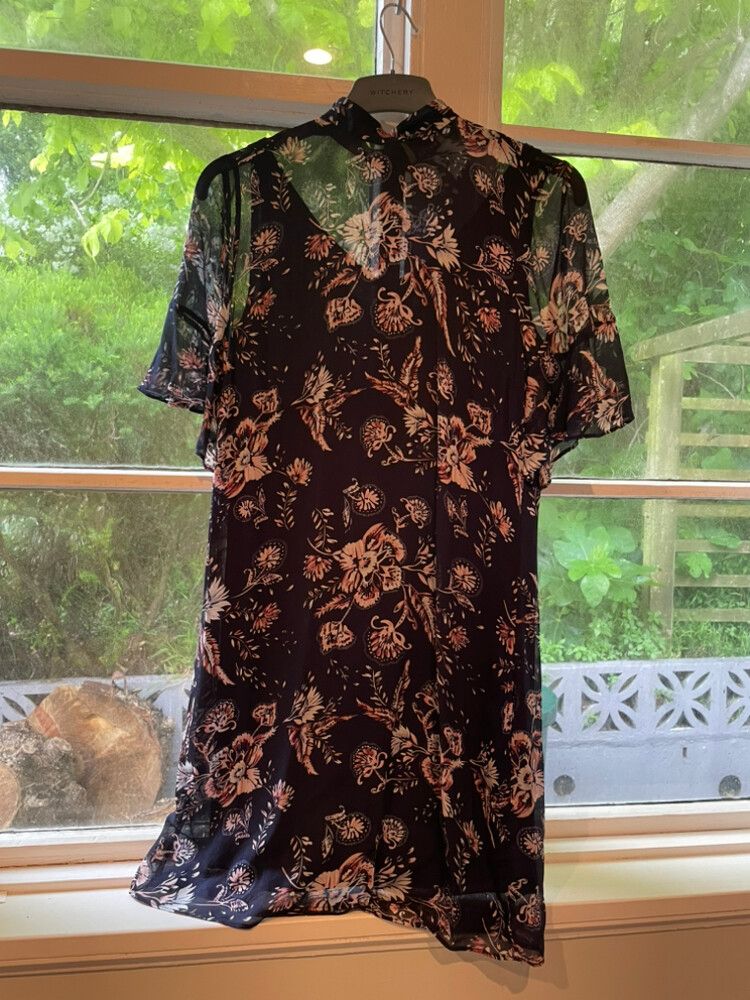 Witchery Floral Navy Shift Dress
