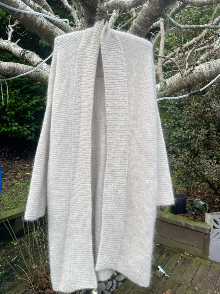 Witchery Beige Mohair Knit Cardigan Size S/M
