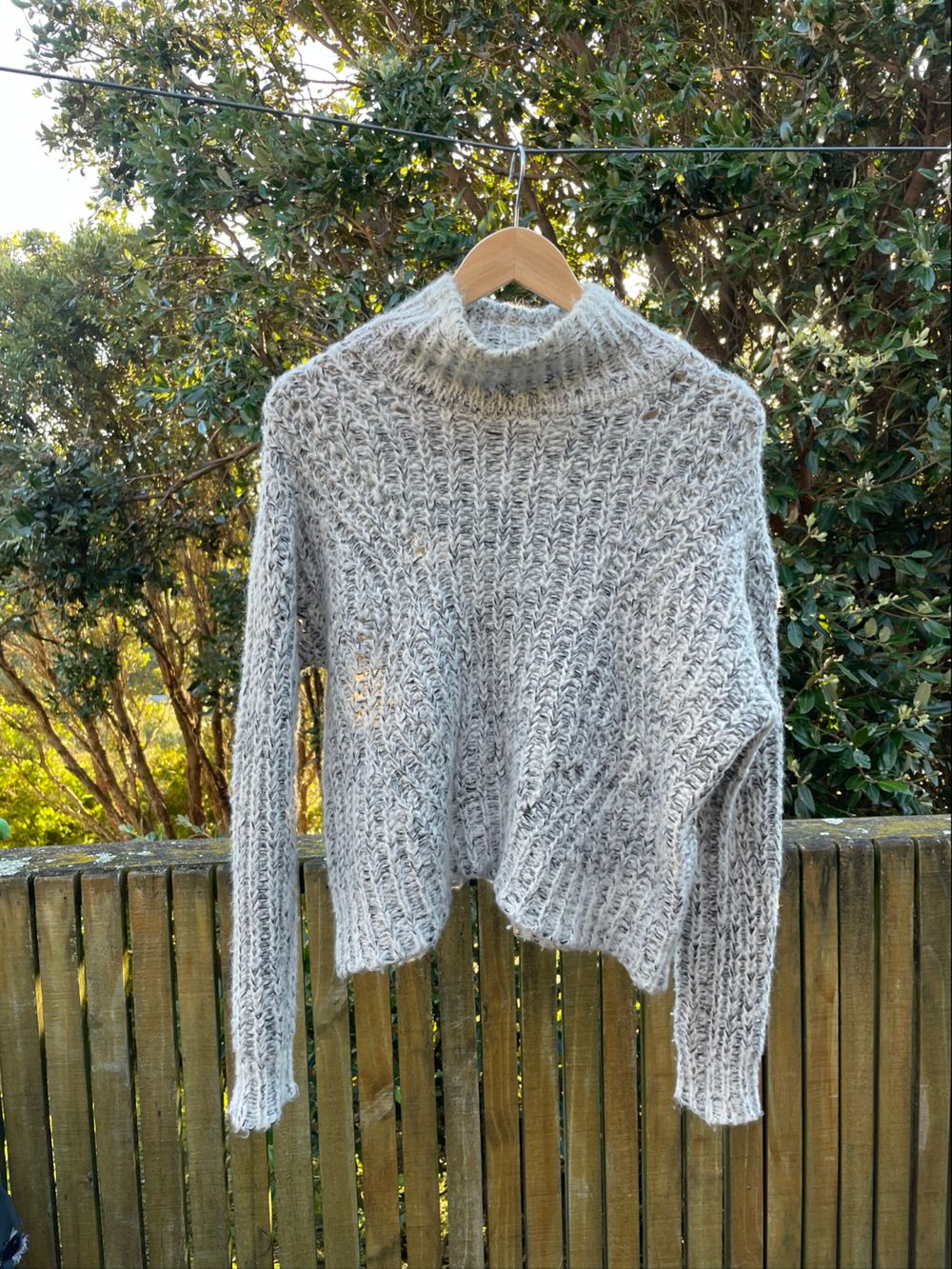 Witchery Grey Marle Wool Knit Jumper