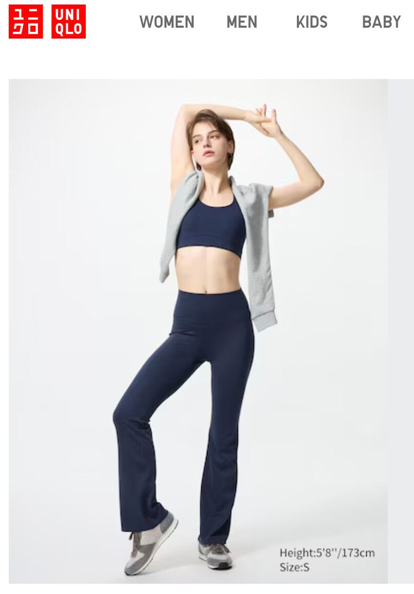 Uniqlo Flare Leggings - Navy
