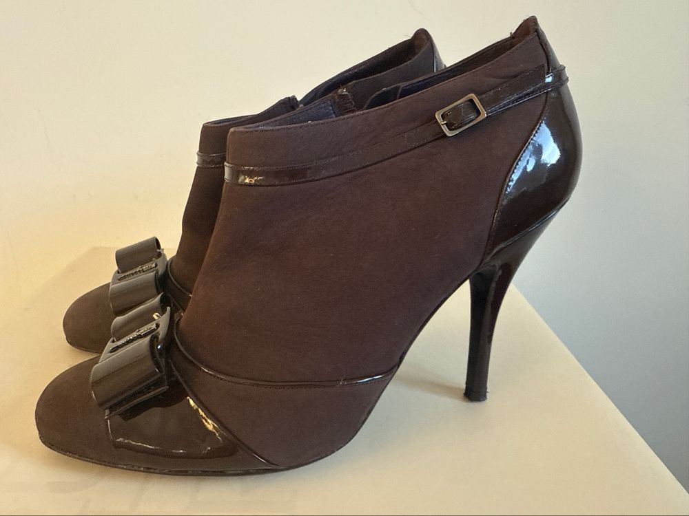 Salvatore  Ferragamo Brown Ankle Boot