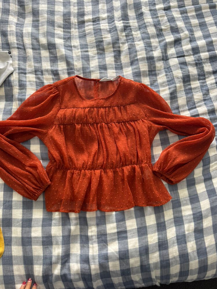 Glassons Orange Long Sleeve Top