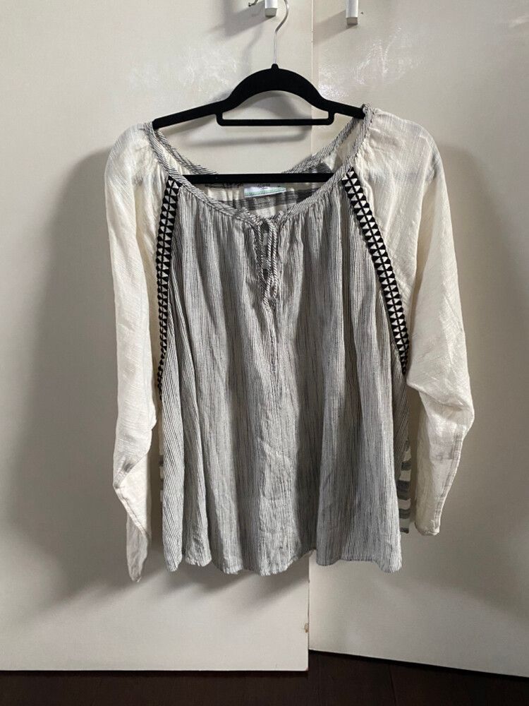 Devotion Twins boho cotton blouse OS