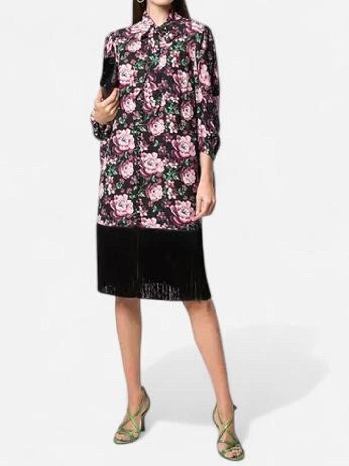 The Magda Butrym Gaza floral silk dress Sz 40