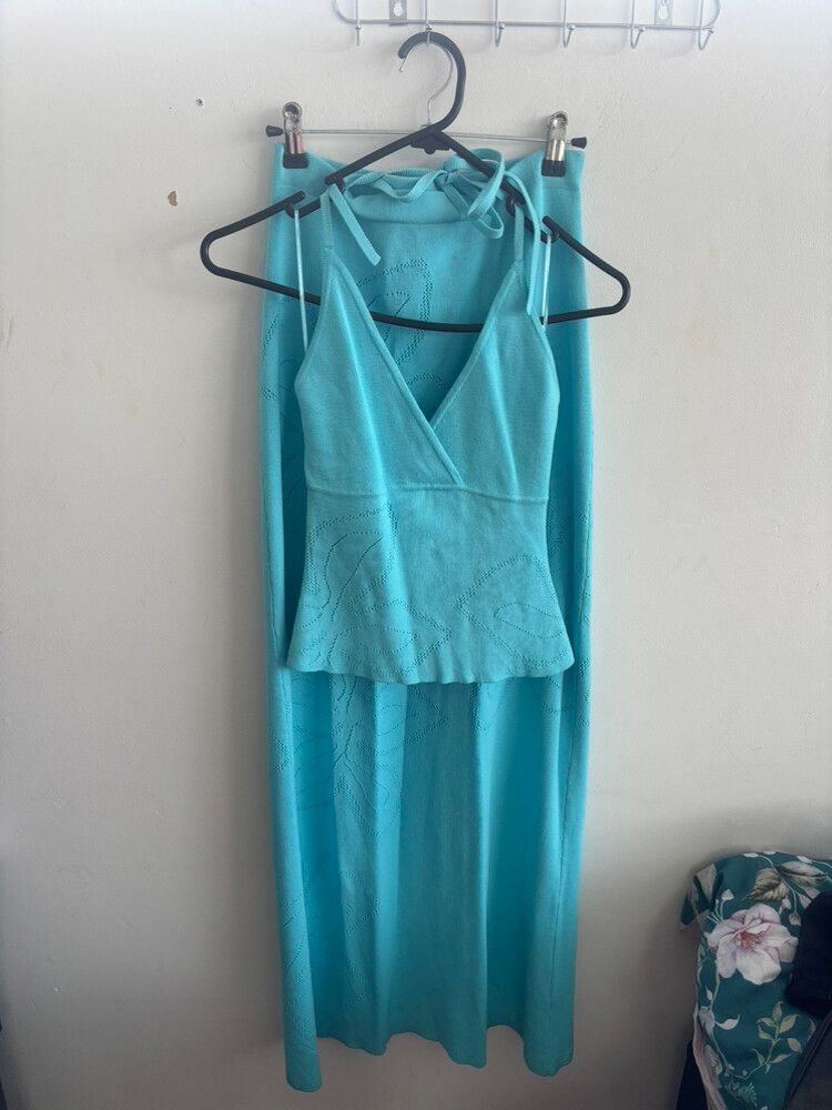 Kookai Turquoise Matching Set Size 6