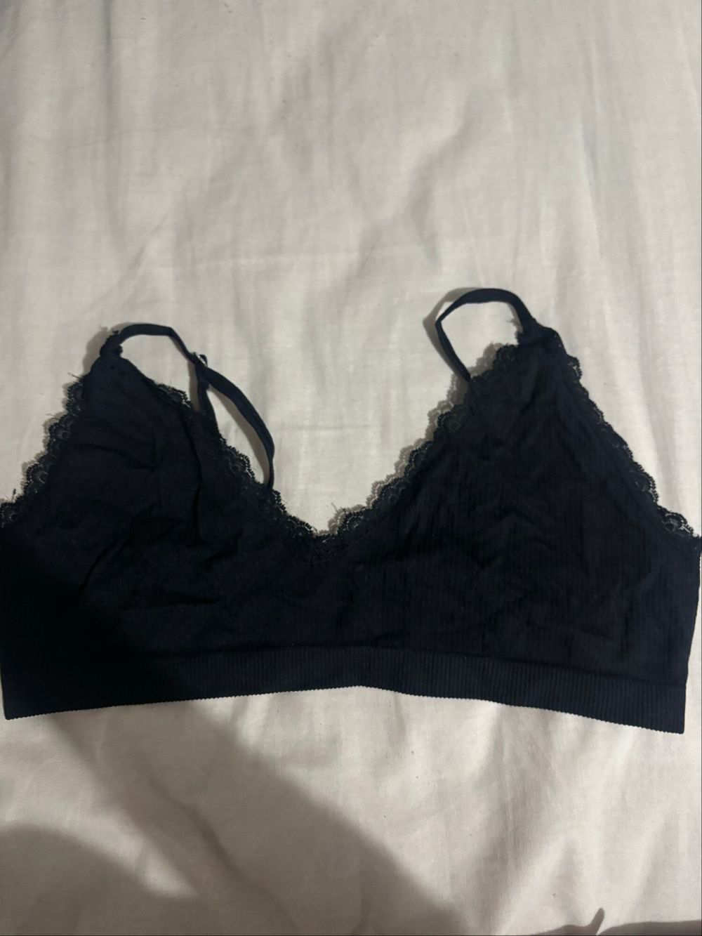 PRETTYLITTLETHING Black Lace Bralette