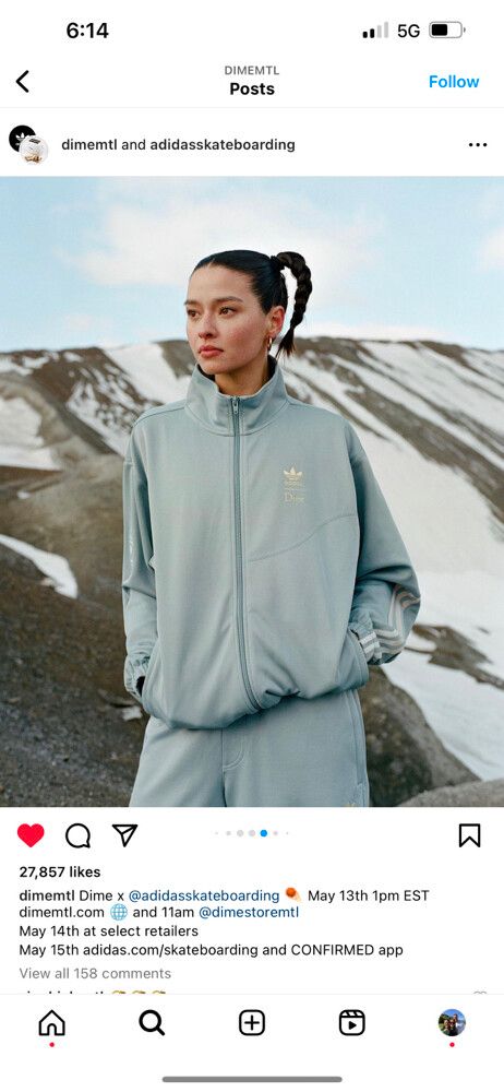 Dime - Dime X Adidas Superfire Track Top on Designer Wardrobe Dime - Dime X Adidas Superfire Track Top on Designer Wardrobe
