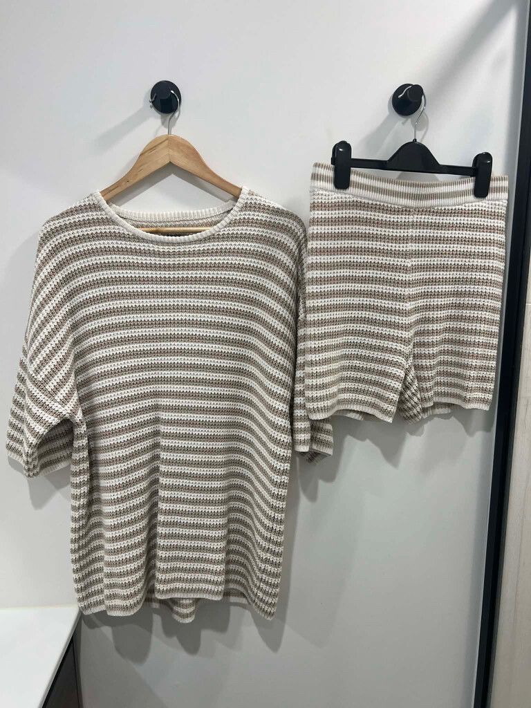 Rhythm Cream Beige Knit Set