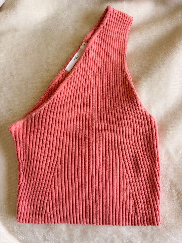 RUBY Coral One Shoulder Top