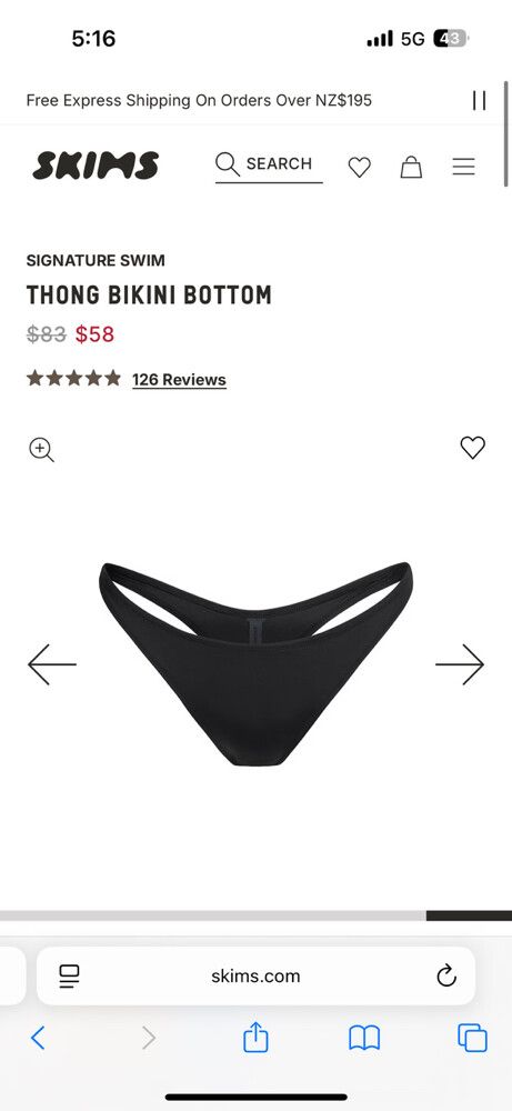 thong bikini bottom