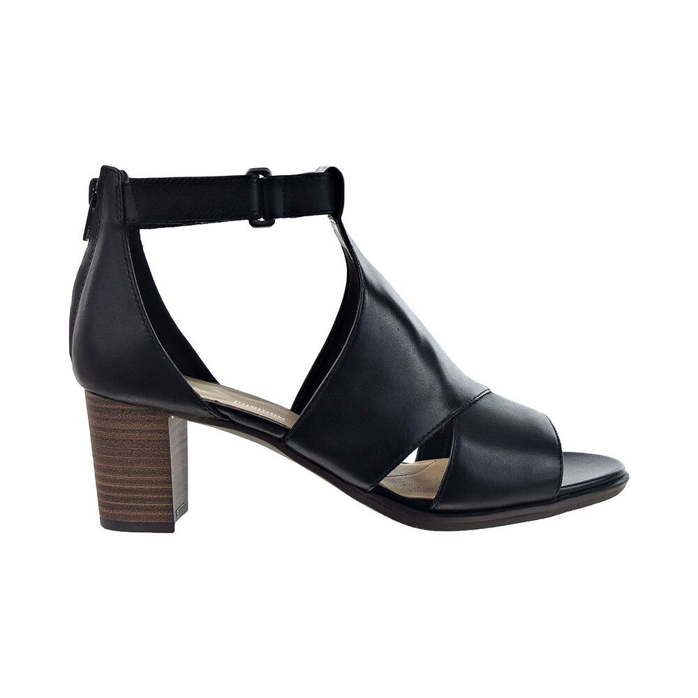 Clarks Black Leather Heels