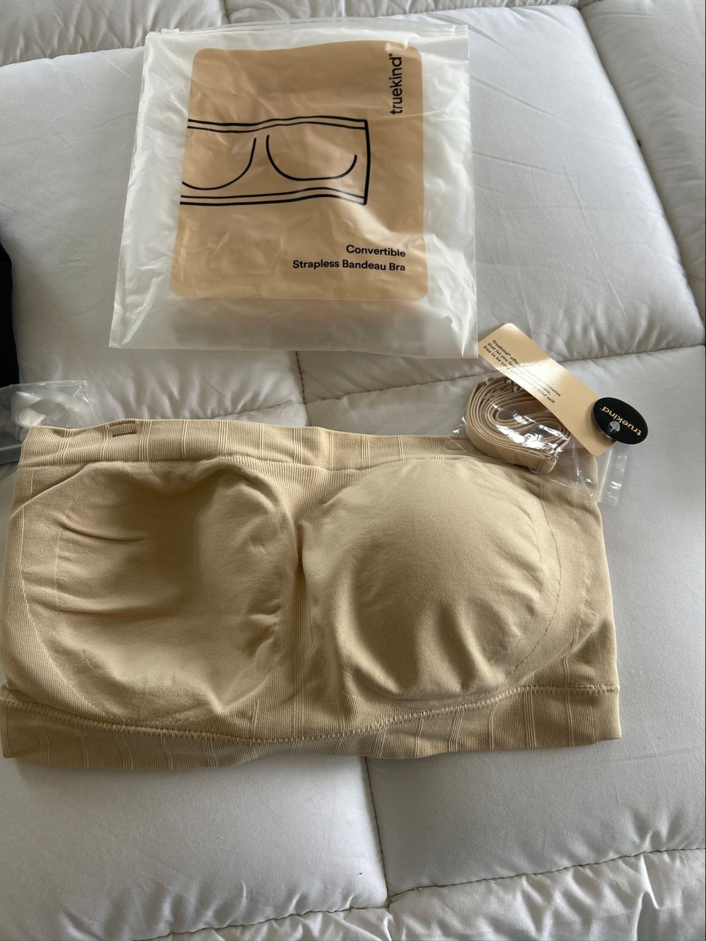 Truekind Beige Convertible Strapless Bandeau Bra