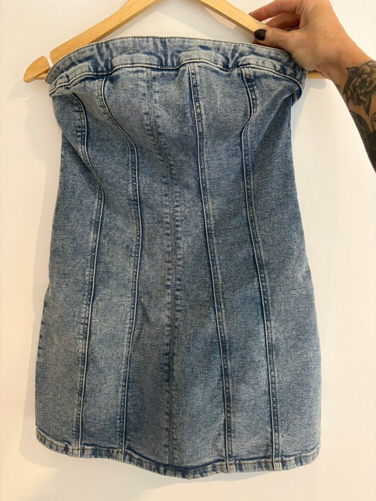 anko denim dress Denim Does Bridgerton. , Fearless Fashion