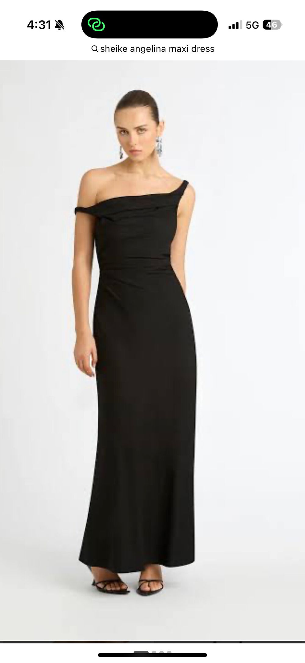 SHEIKE Angelina Black Midi Dress