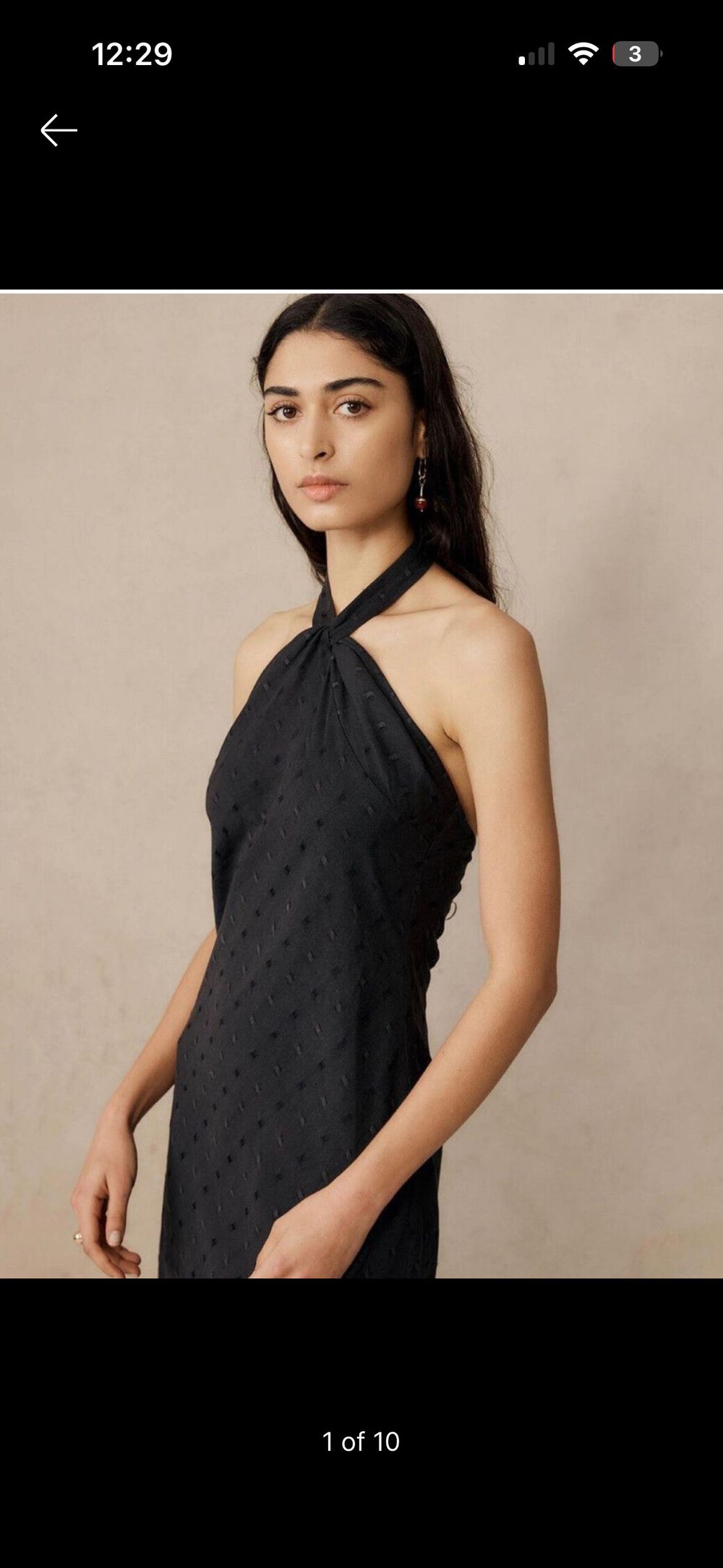 Marle Black Halter Maxi Dress