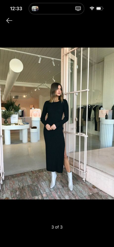 Bec + Bridge Black Midi Dress