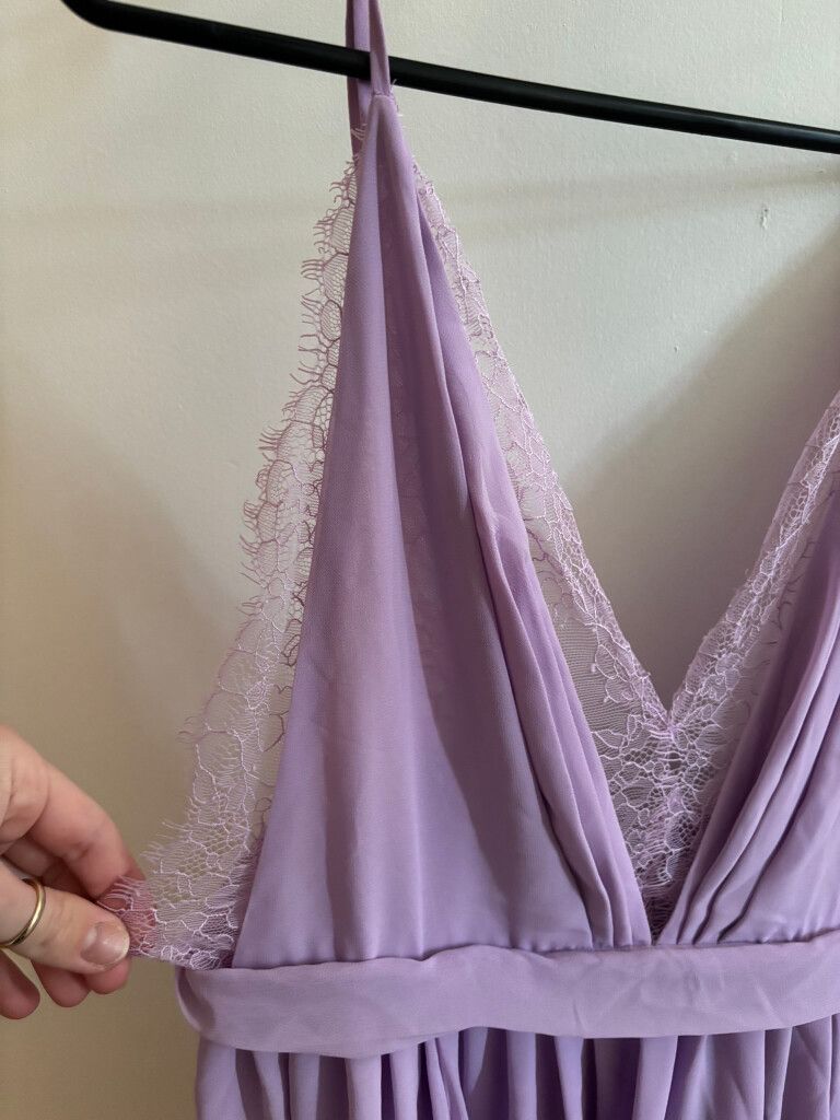 Michael Costello x Revolve Lilac Maxi Dress