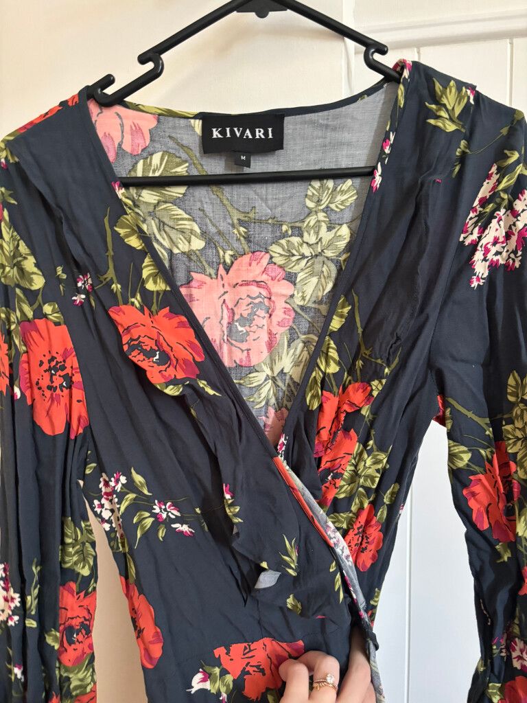 Kivari Floral Wrap Dress