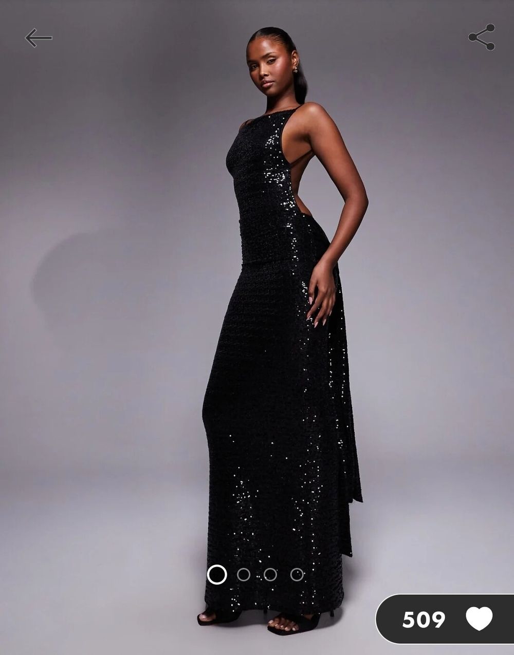asos black sequin maxi dress ASOS