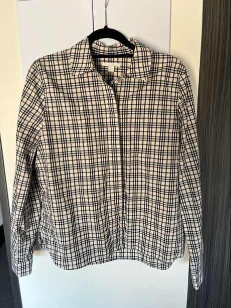 COS Beige And Black Check Shirt