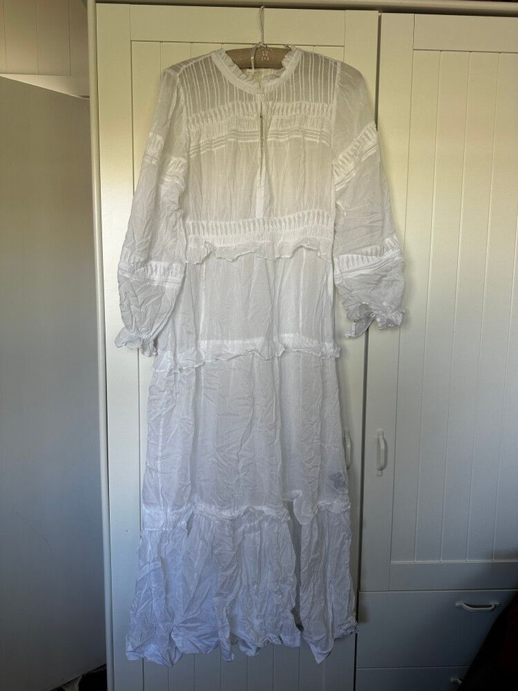 Isabel Marant Etoile - Isabel toile Marant White cotton maxi Dress on  Designer Wardrobe