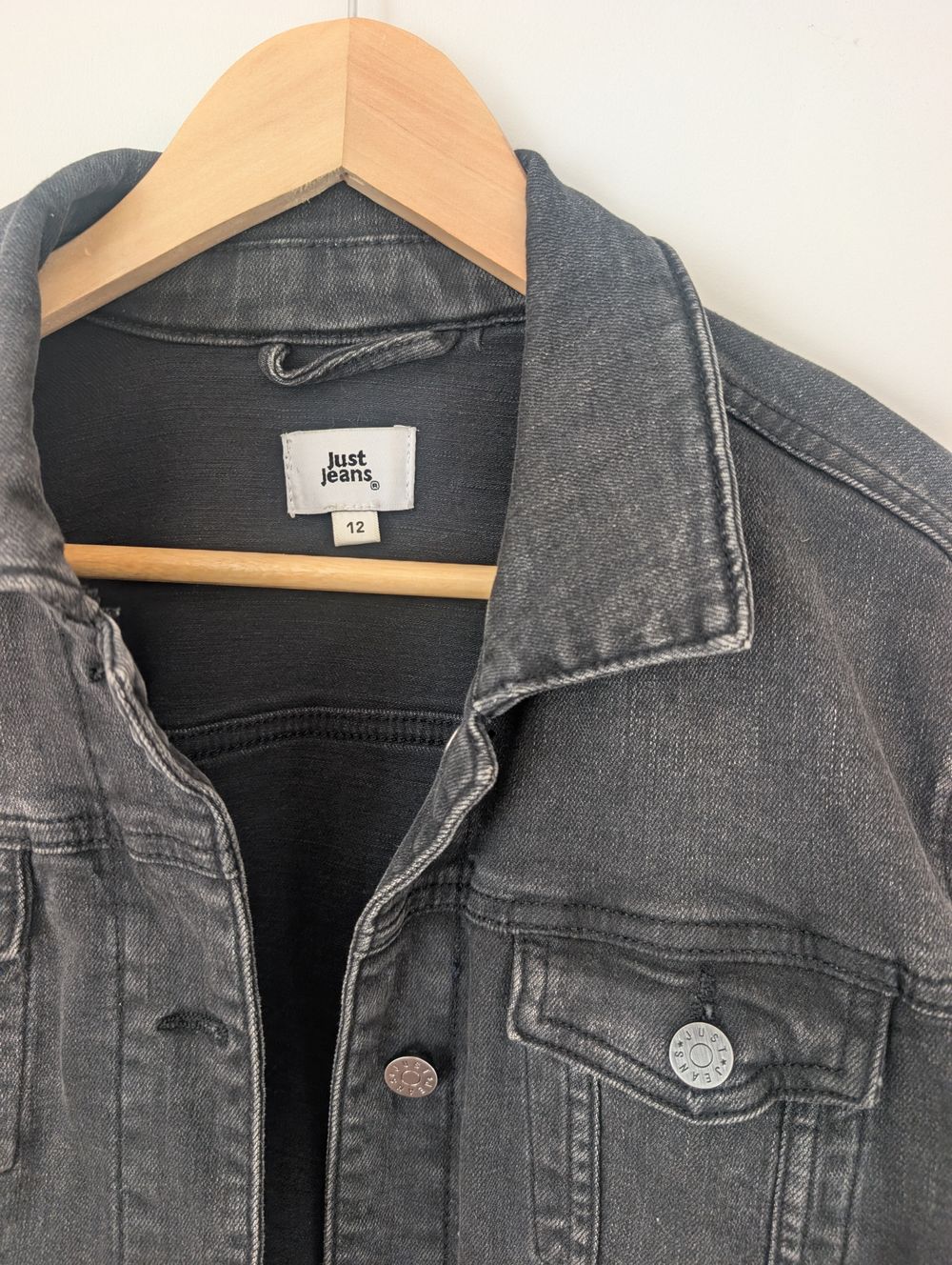 Just Jeans Dark Grey Denim Jacket