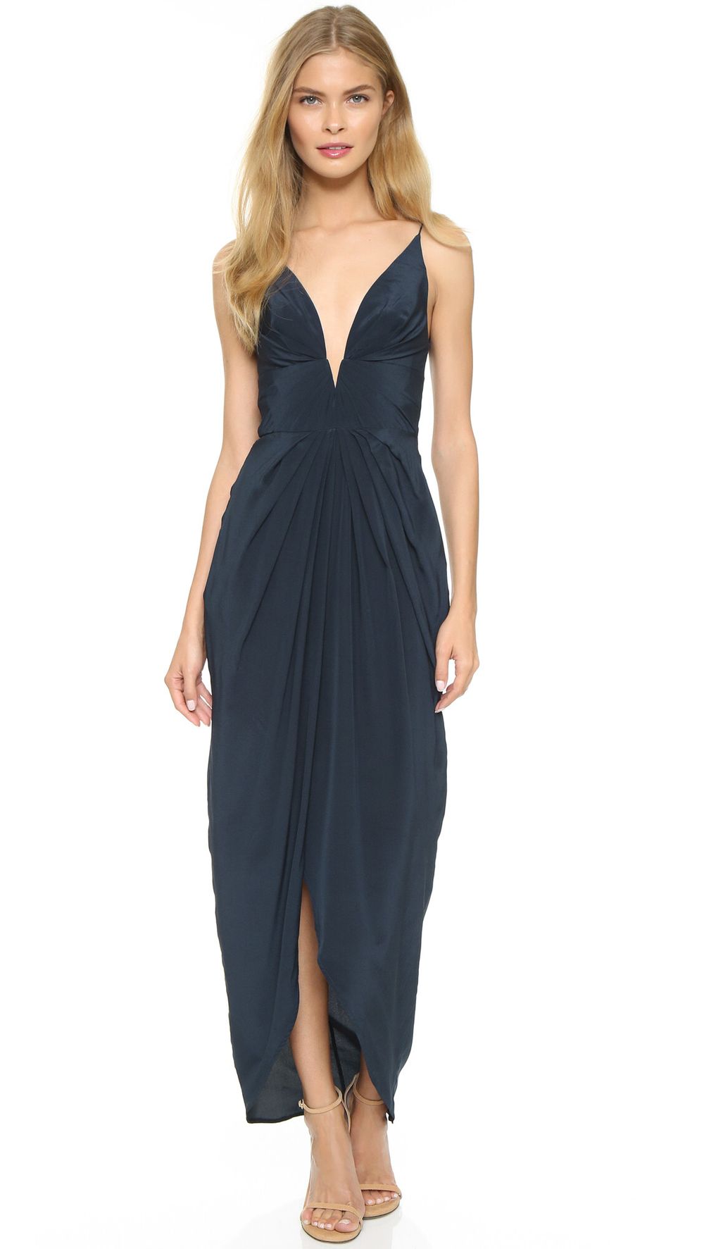 zimmermann silk v tuck dress Zimmermann - Silk Tuck Long Dress Peony