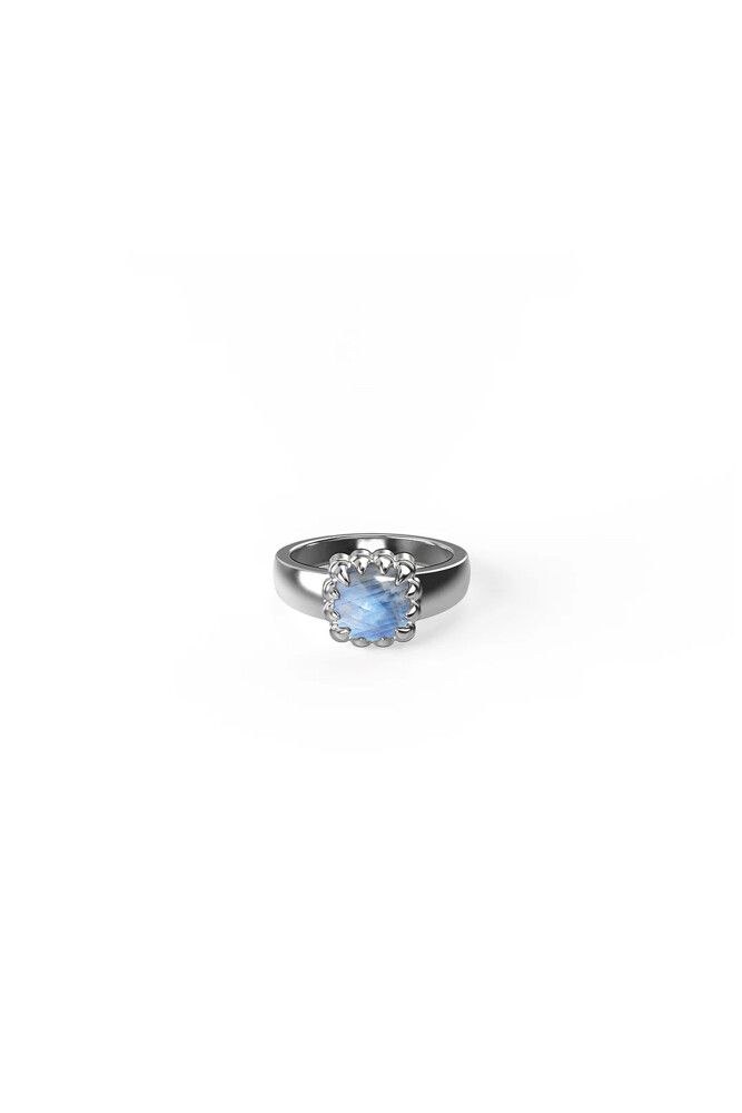 Stolen Girlfriends Club Baby Claw Moonstone Ring