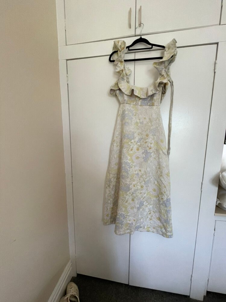 Zimmermann - ZIMMERMANN Super Eight Frilled Midi Dress on Designer Wardrobe