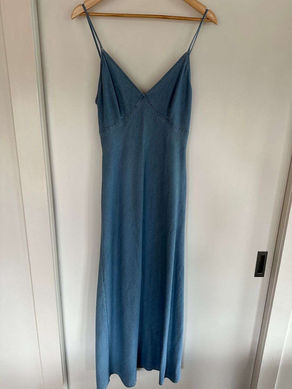 white christmas dresses Studded Western Buckle Stretch Denim Dress main image 1