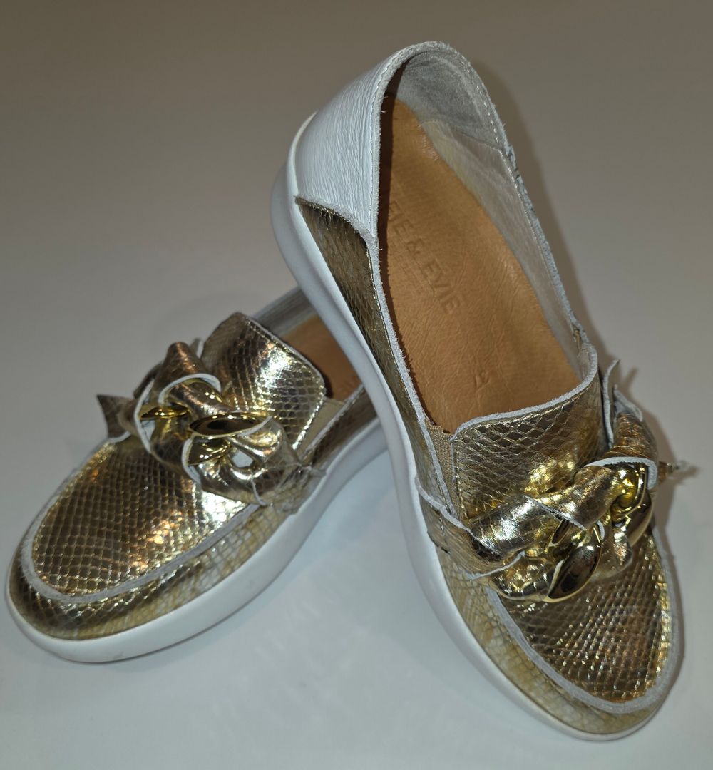 Alfie & Evie Gold Metallic Shoes