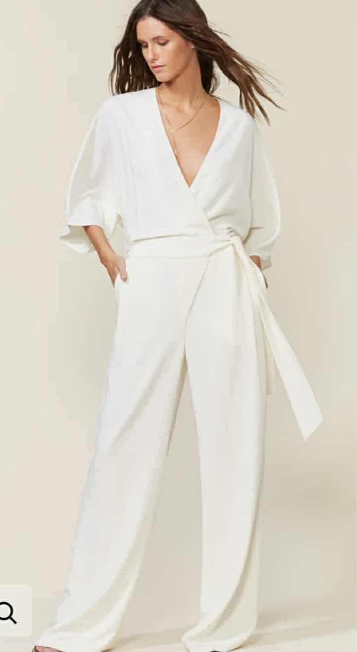 Halston Heritage Cream Playsuit Size 2