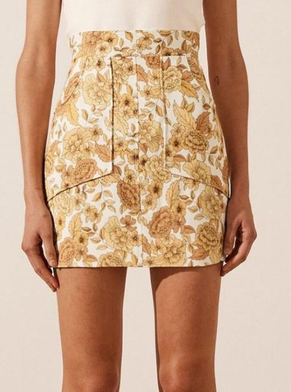 Shona Joy - Margarita Linen Mini Skirt size 10