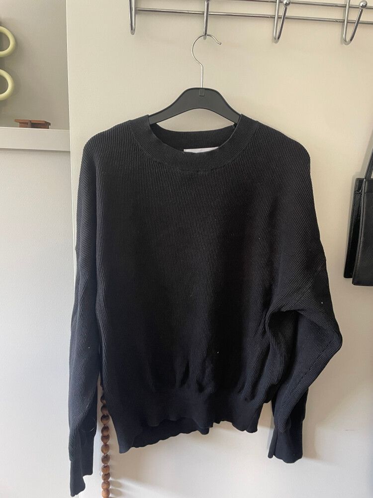 Assembly Label Black Knit Jumper