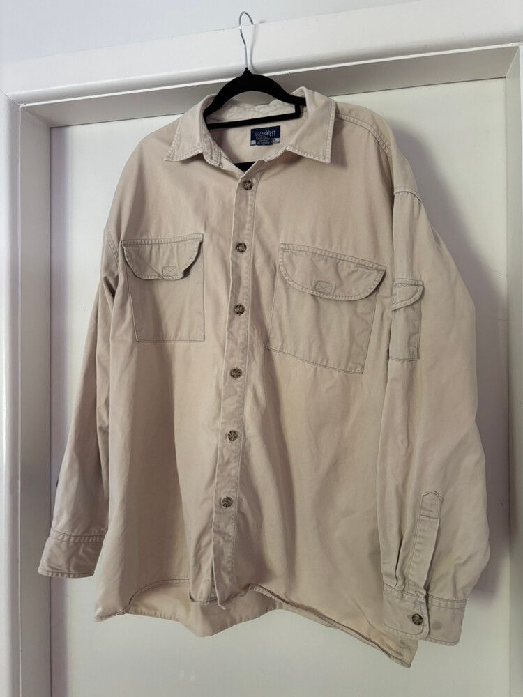 Vintage Safari Shirt Mens Size L