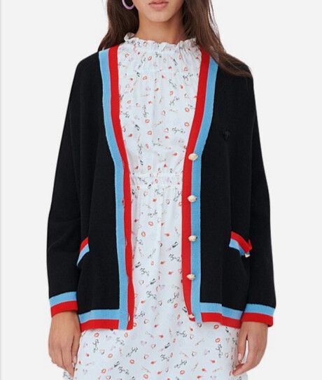 Maje My Sweetie Heavy Knit Cardigan